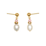 Magic Opal & Pearl Droplet Earring