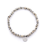 Amuleto Dalmatian Jasper Bracelet for Men - Small bead